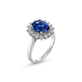 Blue Sapphire & Diamond Ring - Dracakis Jewellers